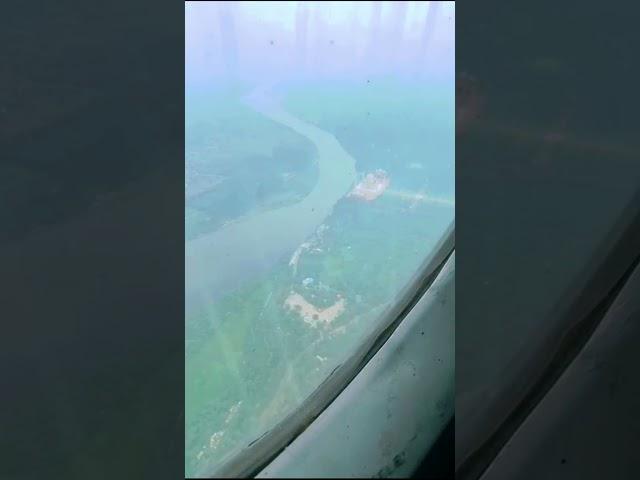 #youtubeshort Aerial view of TAJ MAHAL from indigo flight|rare clip of taj mahal|