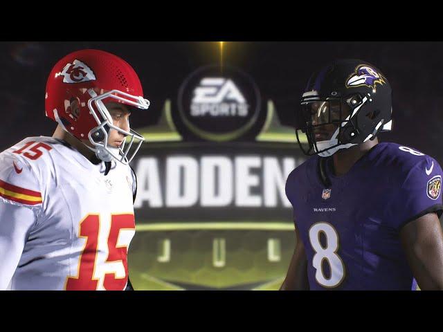 Madden NFL 24 - Kansas City Chiefs Vs Baltimore Ravens Simulation AFC Championship PS5 Gameplay