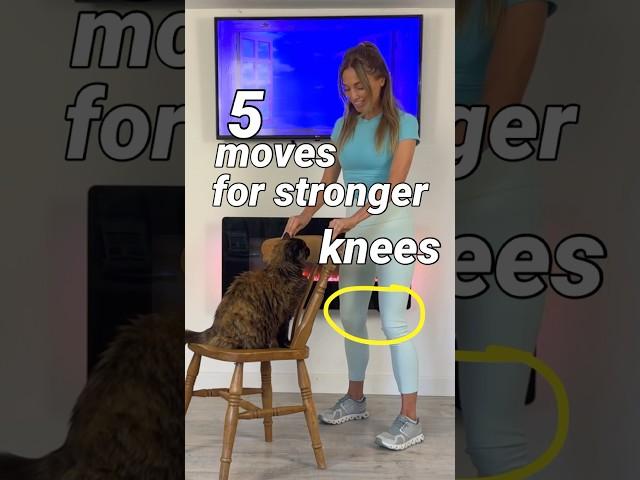 5 Exercises For Stronger Knees - with the help of Princess Raisin #kneecare #kneearthritis