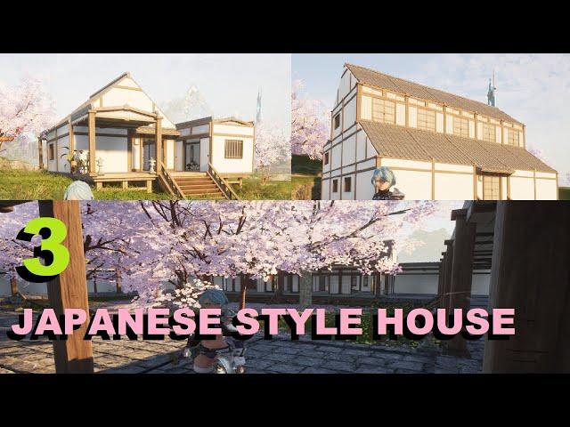 PALWORLD - 3 JAPANESE STYLE HOUSE Models! Speed build!