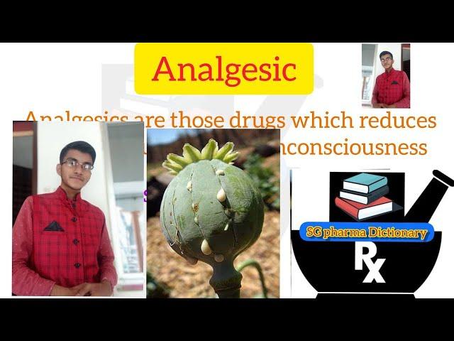 Analgesic ll Definition in Hindi ll Analgesic Drugs ll @SG Pharma Dictionary1M