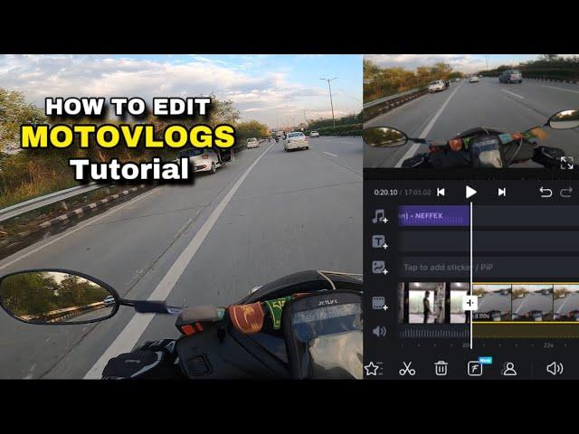 How to Edit Motovlogs on Mobile Tutorial 