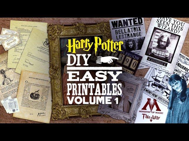 DIY Harry Potter Printables Vol. 1