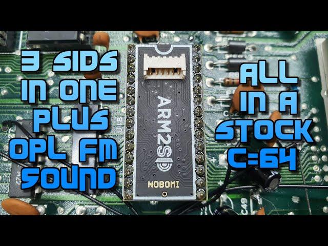 Commodore 64 ARM2SID - A modern C64 SID replacement with stereo sound!