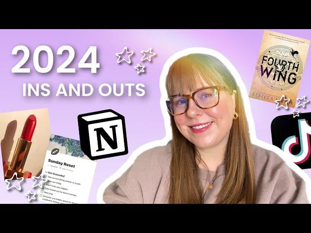 My 2024 Ins and Outs (reading and personal goals)