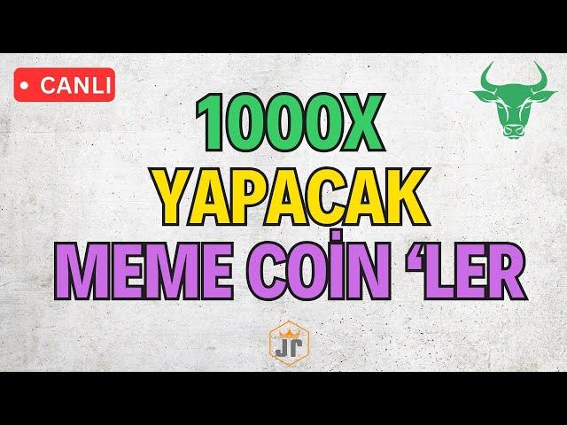 CANLI  1000X YAPACAK MEME COİN 'LER!!! #altcoin  #bitcoin #borsa