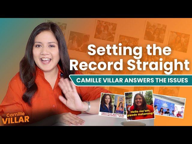 Setting the Record Straight | Camille Villar