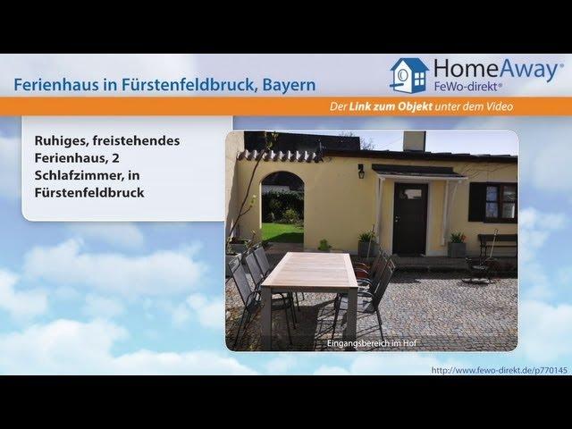 München & Umland: Ruhiges, freistehendes Ferienhaus, 2 Schlafzimmer, in - FeWo-direkt.de Video