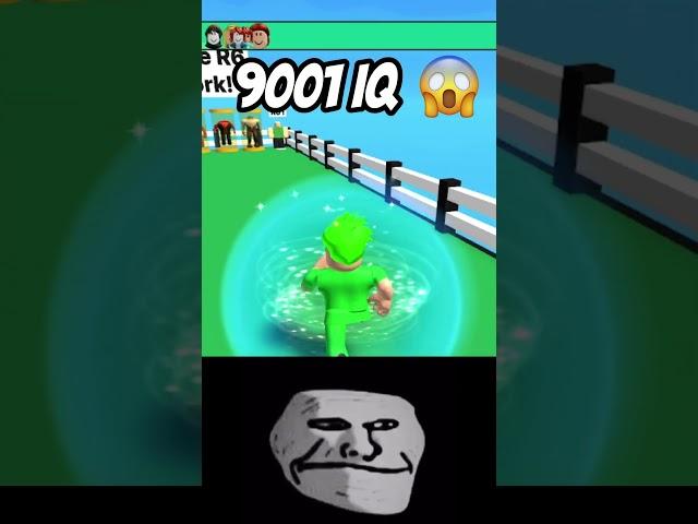 Roblox 9001 IQ Moment (Troll Face Meme) #shorts