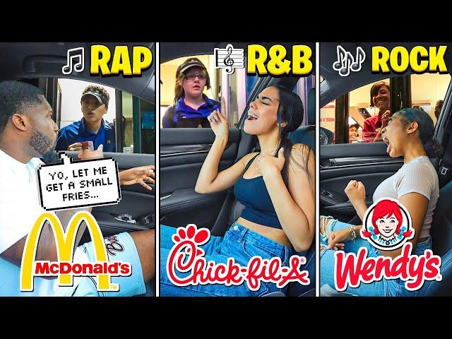 SINGING OUR ORDERS AT THE DRIVE-THRU TO SEE THEIR REACTION!! *HILARIOUS*