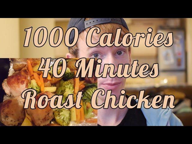 1000 Calorie high protein meal: ROAST CHICKEN + VEG