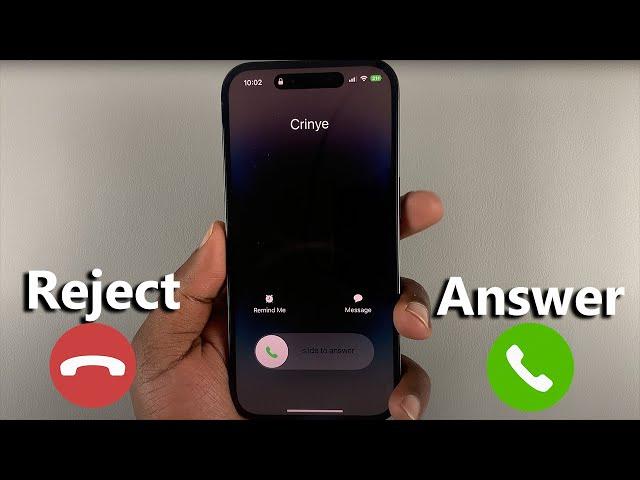 How To Answer & Reject Incoming Calls On iPhone 14 / iPhone 14 Pro