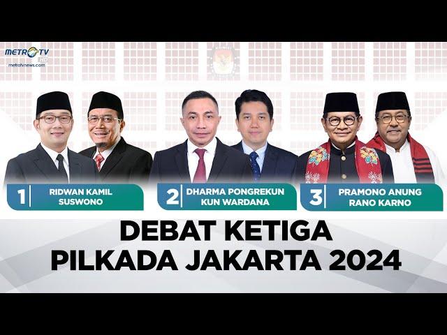 DEBAT KETIGA PILKADA JAKARTA 2024