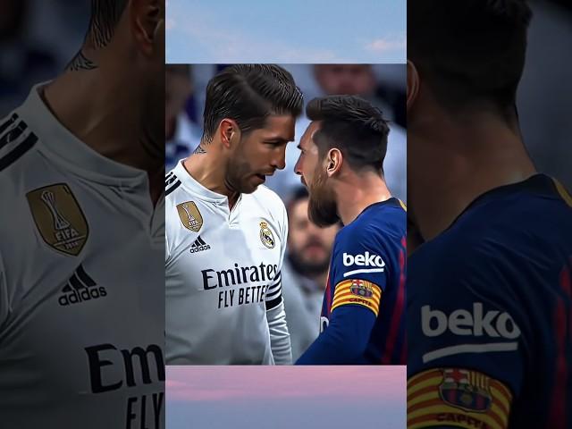 Do You Still Remember This Famous Rivalry #shorts #shortsfeed #messi #ramos #footballshorts