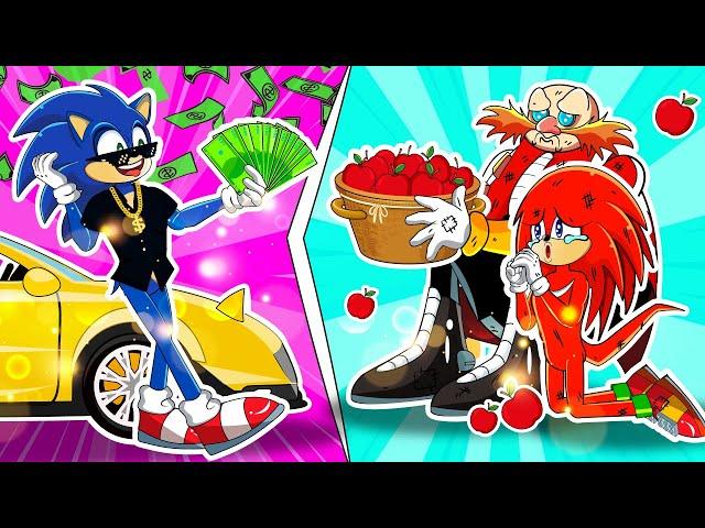 Rich SONIC vs Poor Knuckle: Is Sonic Really Good? | Fake Or Real | Sonic The Hedgehog 2 Animation