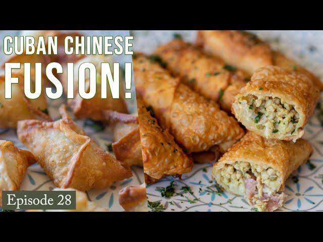 Cuban Wontons and Egg Rolls