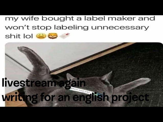 LIVE WRITING SOMETHING FOR ENGLISH CLASS | AUTUMN STREAM #5