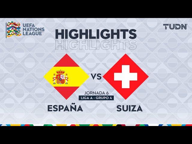 HIGHLIGHTS - España vs Suiza | UEFA Nations League 2024 | TUDN