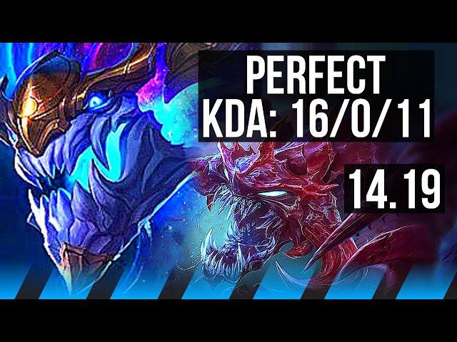 AURELION SOL vs CHO'GATH (MID) | 16/0/11, Legendary | EUW Master | 14.19