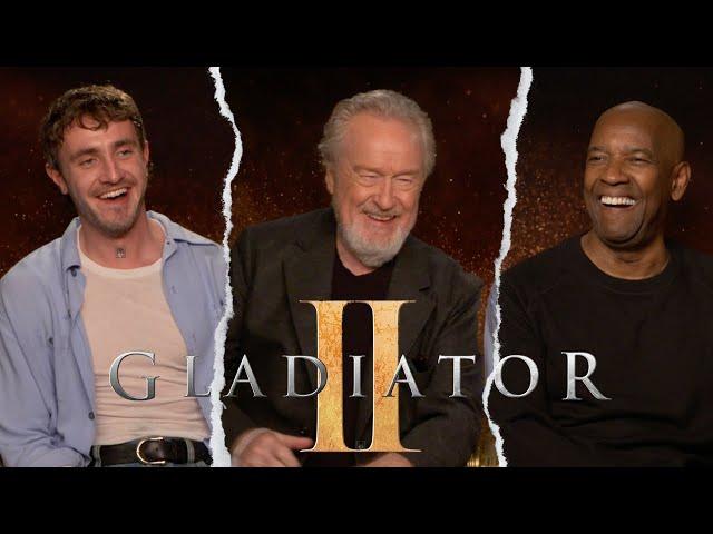 GLADIATOR II Interviews | Ridley Scott, Paul Mescal and Denzel Washington Talk Epic New Sequel