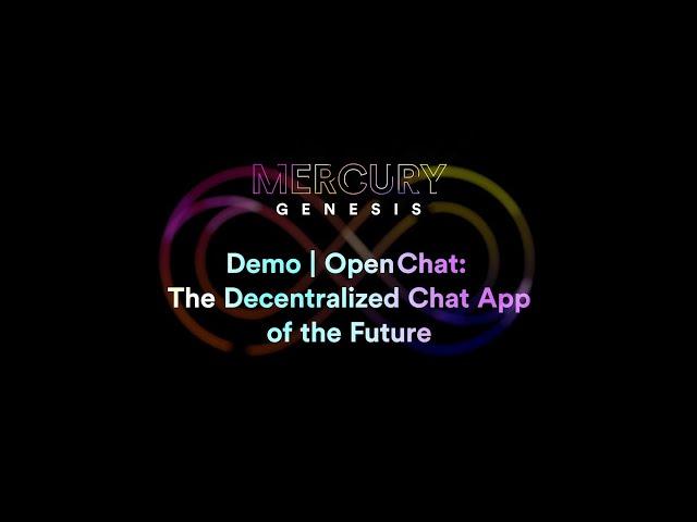 Demo | OpenChat: The Decentralized Chat App of the Future (Matt Grogan & Hamish Peebles)