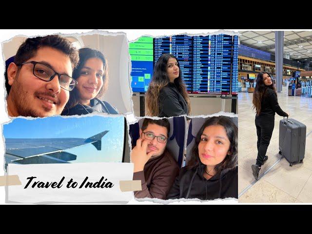 Our Journey Back to India from Germany | Indian Couple's Travel Vlog ️| Indians in Germany| Travel