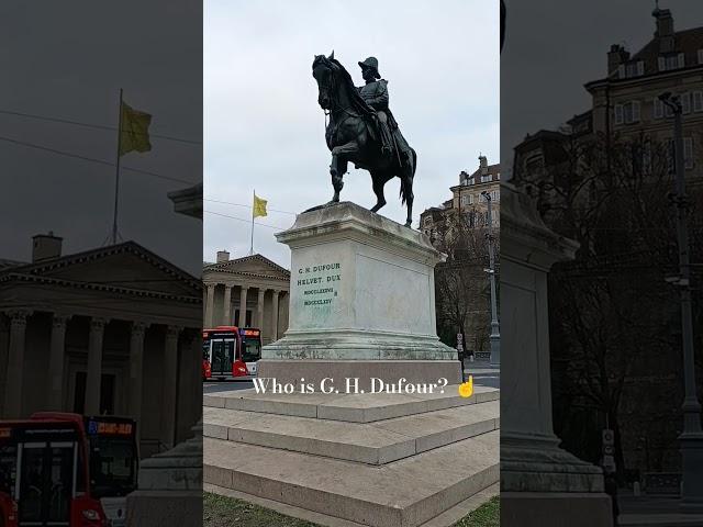  G. H. Dufour statue in Geneva