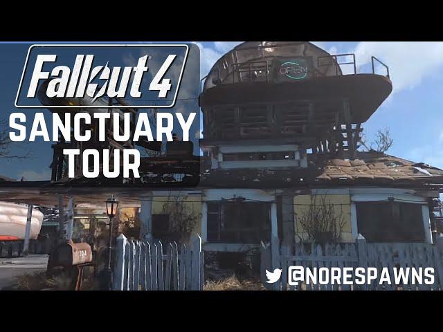 Fallout 4 - Detailed Sanctuary Tour (with commentary)