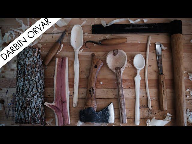 A Relaxing Video of Carving Spoons & Comparing Woods