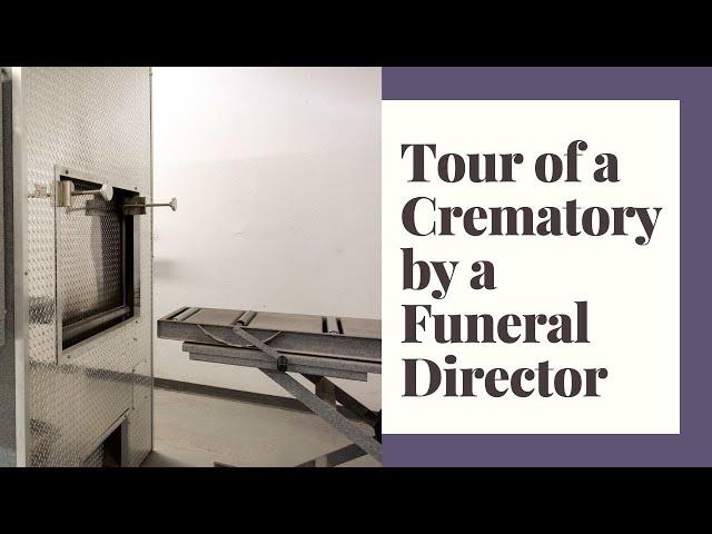 Tour of a crematory by a funeral director