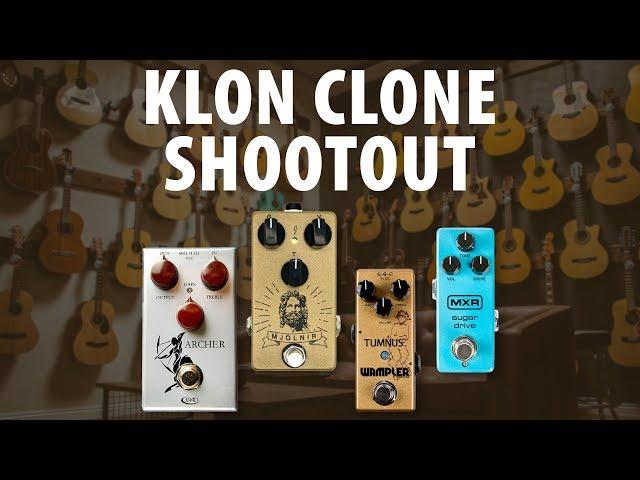 Klon Overdrive Shootout - Rockett Archer vs Mythos Mjolnir vs Wampler Tumnus vs MXR Sugar Drive