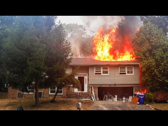 EARLY ARRIVAL TWO ALARM Structure Fire Brick New Jersey 9/26/24