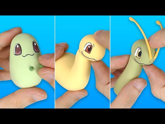 Pokémon Figures Making - Chikorita line!!(Bayleef, Meganium) | Clay Art