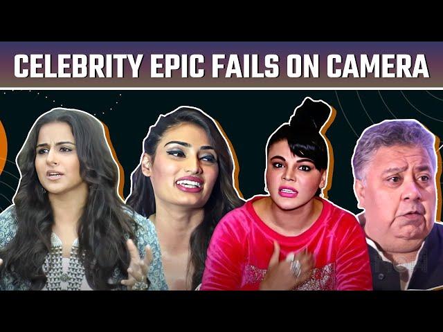 Celebrity EPIC Fails On Camera | Vidya Balan, Athiya Shetty, Rakhi Sawant & More