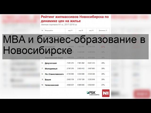 MBA и бизнес-образование в Новосибирске