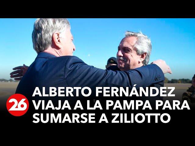 Alberto Fernández viaja a La Pampa para sumarse al triunfo de Sergio Ziliotto