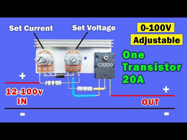 DC Voltage and current Adjustable Power supply, DIY DC voltage controller