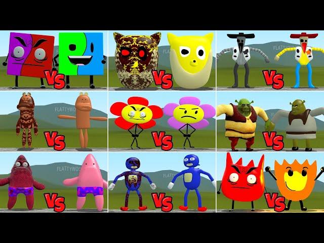 All Nightmare of 3D Memes vs All Real 3D Sanic Clones Nextbot Memes in Gmod