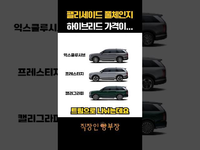 팰리세이드 7인승 하이브리드가 7,000만원?