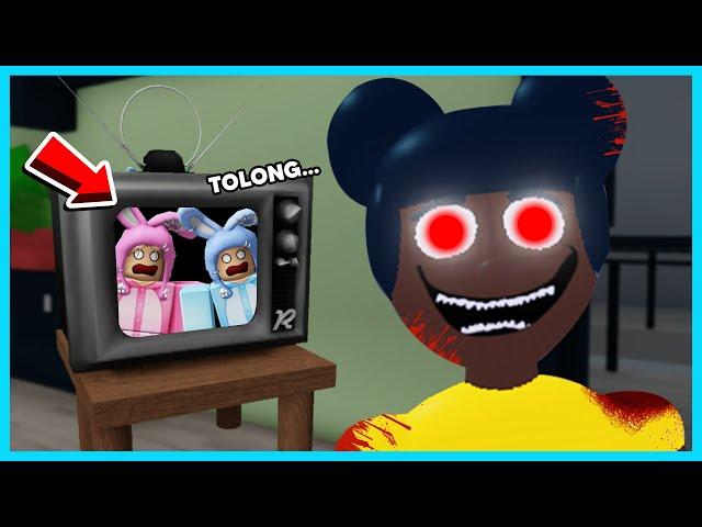 MIPAN & ZUZUZU Terjebak Di Dalam TV Bersama Kartun Psikopat! - Brookhaven RP Funny Moments