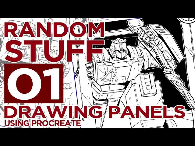 Random Stuff 01: Drawing Comic Book Panels using Procreate on the Ipad Pro