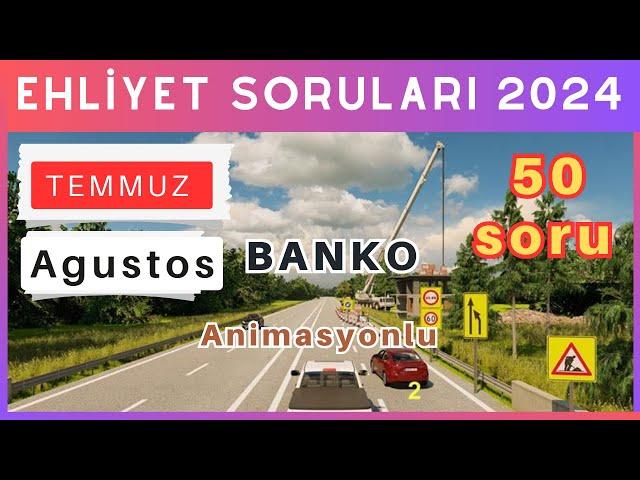 Ehliyet Sınav Soruları 2024 | Temmuz, Ağustos Çıkmış Ehliyet Sorularını Çöz