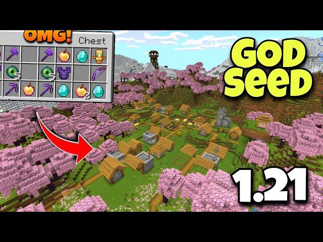 (God Seed) For Minecraft 1.21 Bedrock And Pocket Edition | Seed Minecraft 1.21 | Minecraft Seeds