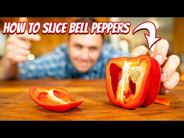 2 Ways To Cut Bell Peppers | The Second Way Is My Favorite