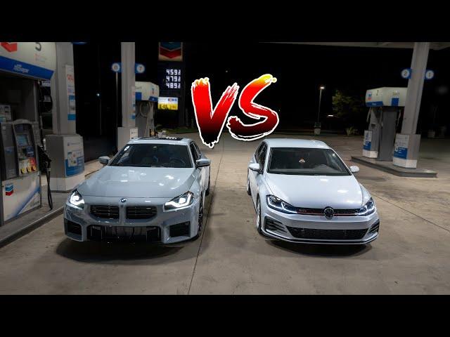 Anti Lag BMW M2 vs VW GTI Hybrid Turbo