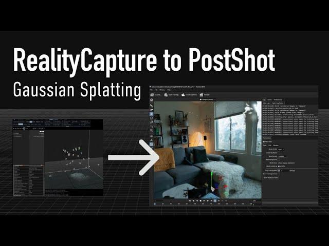 RealityCapture to Gaussian Splatting using PostShot