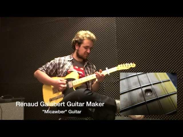 tele style guitar "MICAWBER" by RENAUD GALABERT guitar maker