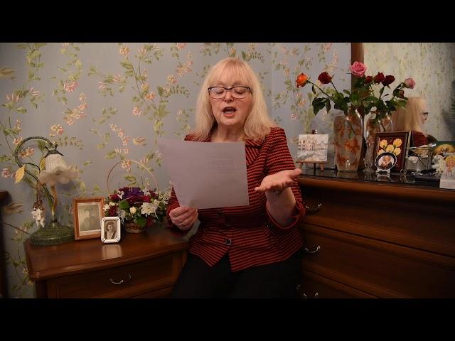 Вера Крылова читает свои стихи: Люблю, люблю, – шепчу и плачу