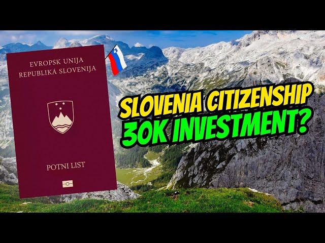 Slovenian Citizenship By Investment For 30,000 EUR? 