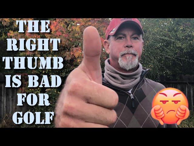 THUMBS ARE BAD FOR GOLF!?  [Golf Grip Secret]